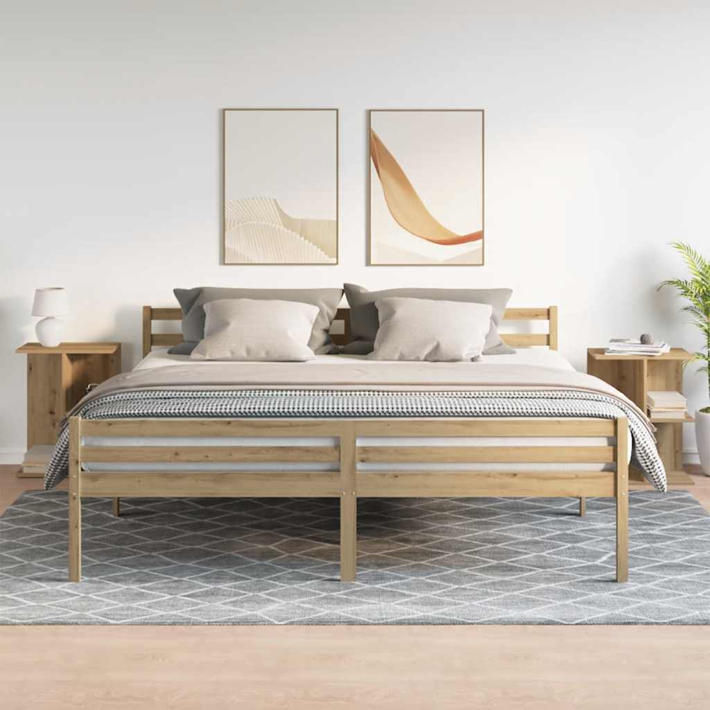 VXL8721158575463 g en hd 1 Noptiere 2 buc Stejar artizanal 46,5x29x61 cm Lemn prelucrat Noptiere 2 buc Stejar artizanal 46,5x29x61 cm Lemn prelucrat - imagine 3