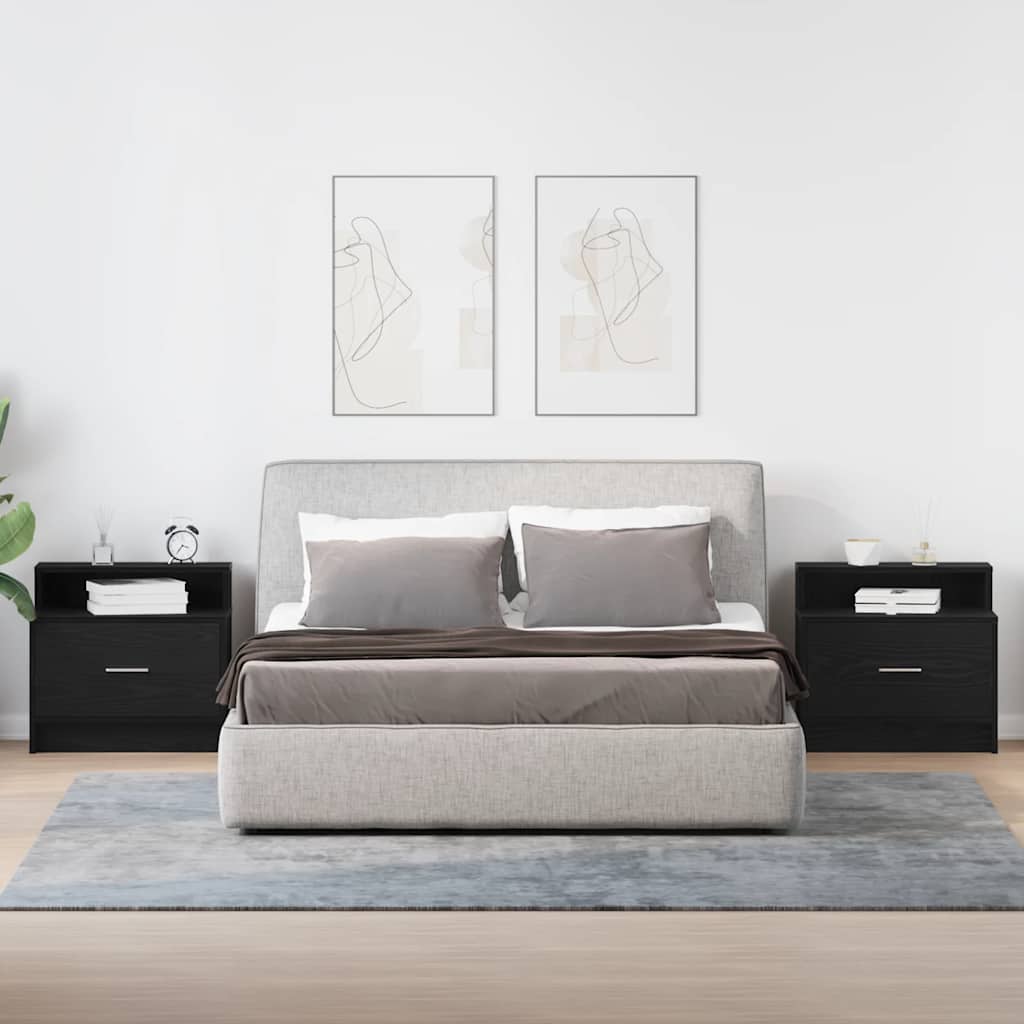 VXL8721158575500 g en hd 1 Noptiere cu sertar 2 buc stejar negru 51x31x47 cm Noptiere cu sertar 2 buc stejar negru 51x31x47 cm - imagine 3