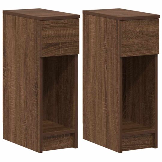 VXL8721158575876 a en hd 1 Noptiere cu sertar 2 buc stejar maro 20x36x60 cm VXL8721158575876 a en hd 1