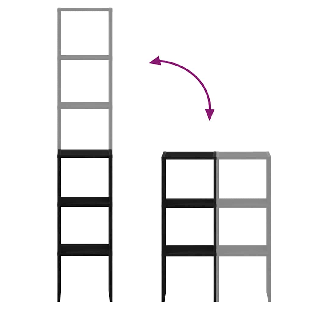 VXL8721158576859 g en hd 5 Biblioteci 2 buc, stivuibile, stejar negru, lemn prelucrat Biblioteci 2 buc, stivuibile, stejar negru, lemn prelucrat - imagine 7