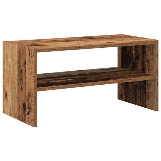 Alternative view of Suport pantofi stivuibil din lemn vechi 60x30x30,5 cm