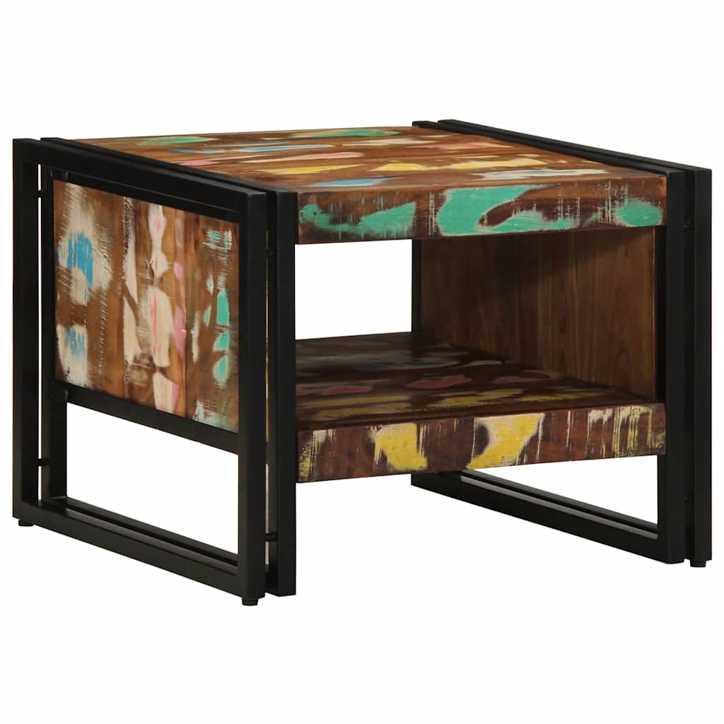 VXL8721158601568 g en hd 1 Masuta de cafea multicolora 50x50x38 cm lemn masiv recuperat Masuta de cafea multicolora 50x50x38 cm lemn masiv recuperat - imagine 2