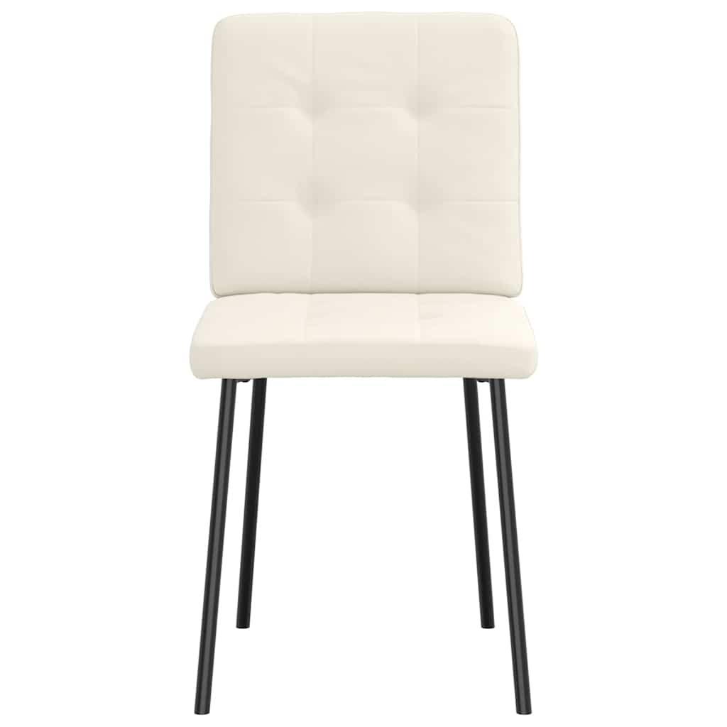 VXL8721158632227 g en hd 3 Scaune de bucătărie, 2 buc., crem, catifea Scaune de bucătărie, 2 buc., crem, catifea - imagine 4