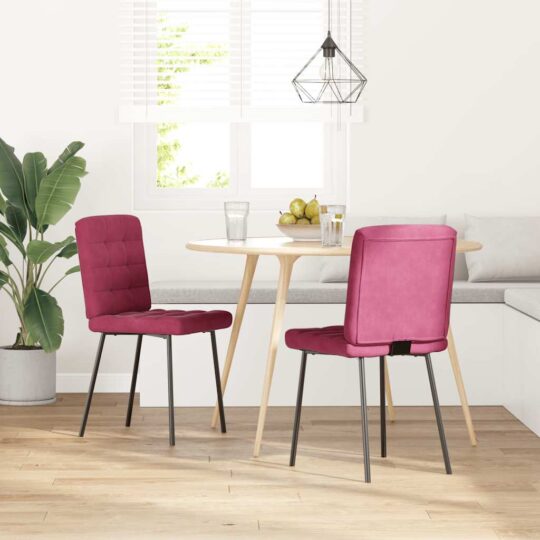 VXL8721158632418 g en hd 1 Scaune de bucătărie, 2 buc., roșu vin, catifea VXL8721158632418 g en hd 1