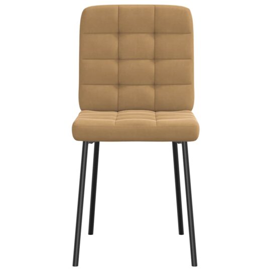 VXL8721158632449 g en hd 3 Scaune de bucătărie, 2 buc., maro, catifea VXL8721158632449 g en hd 3