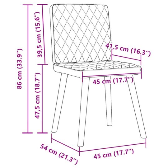VXL8721158632807 g en hd 7 Scaune de bucătărie, 2 buc., roșu vin, material textil VXL8721158632807 g en hd 7