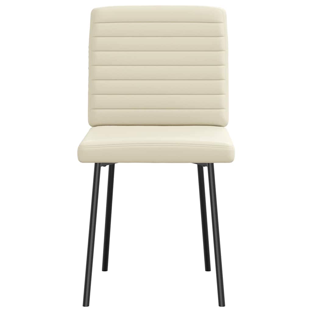 VXL8721158633231 g en hd 2 Scaune de bucătărie, 2 buc., crem, piele ecologică Scaune de bucătărie, 2 buc., crem, piele ecologică - imagine 4