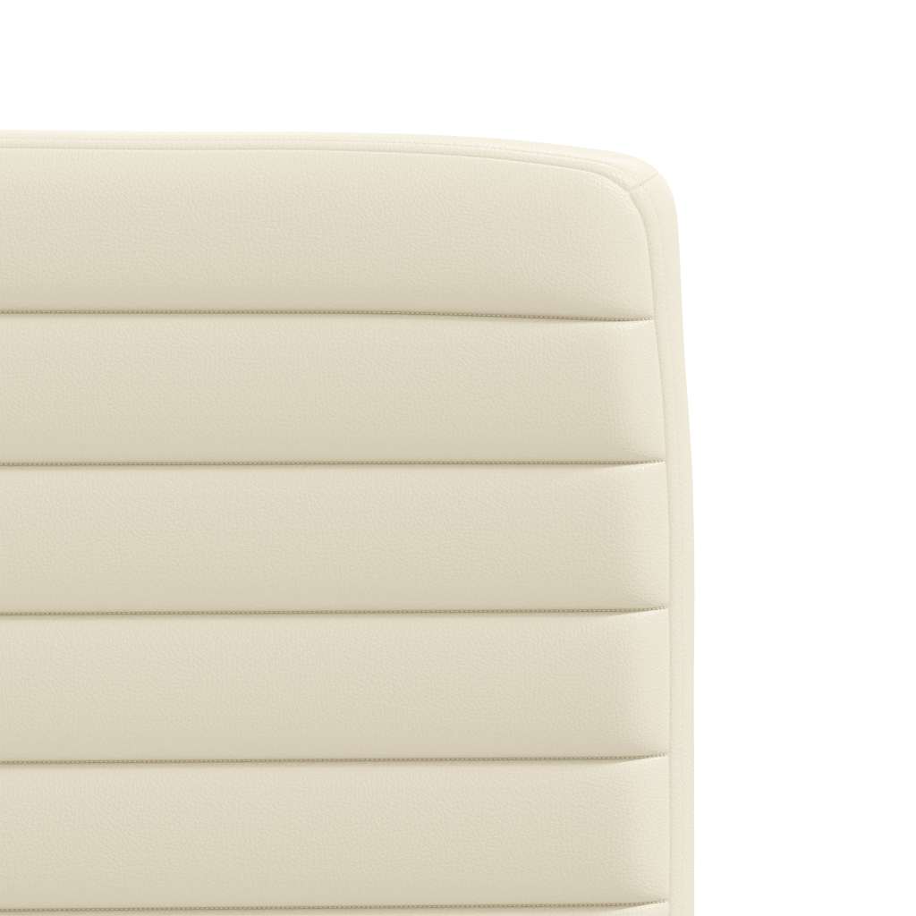 VXL8721158633231 g en hd 5 Scaune de bucătărie, 2 buc., crem, piele ecologică Scaune de bucătărie, 2 buc., crem, piele ecologică - imagine 7