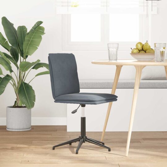 Alternative view of Scaun de bucătărie, gri închis, catifea