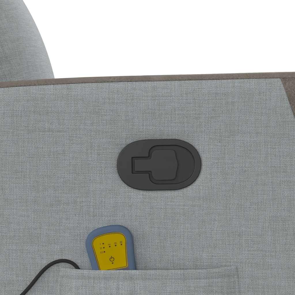 VXL8721158644657 g en hd 9 Fotoliu de masaj rabatabil cu ridicare, gri deschis, textil Fotoliu de masaj rabatabil cu ridicare, gri deschis, textil - imagine 10
