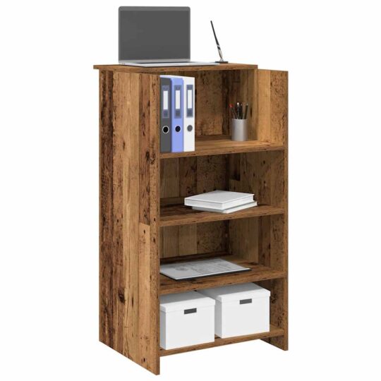 Birou de recepție Lemn vechi 55x50x103,5 cm Lemn prelucrat