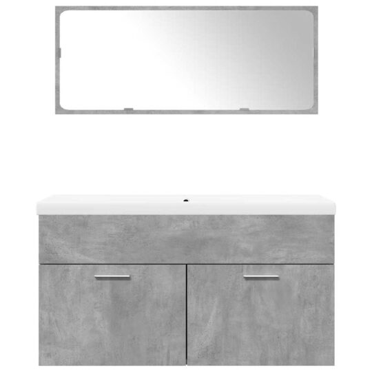 VXL8721158661111 g en hd 2 Set mobilier de baie, 3 piese, gri beton, lemn compozit VXL8721158661111 g en hd 2