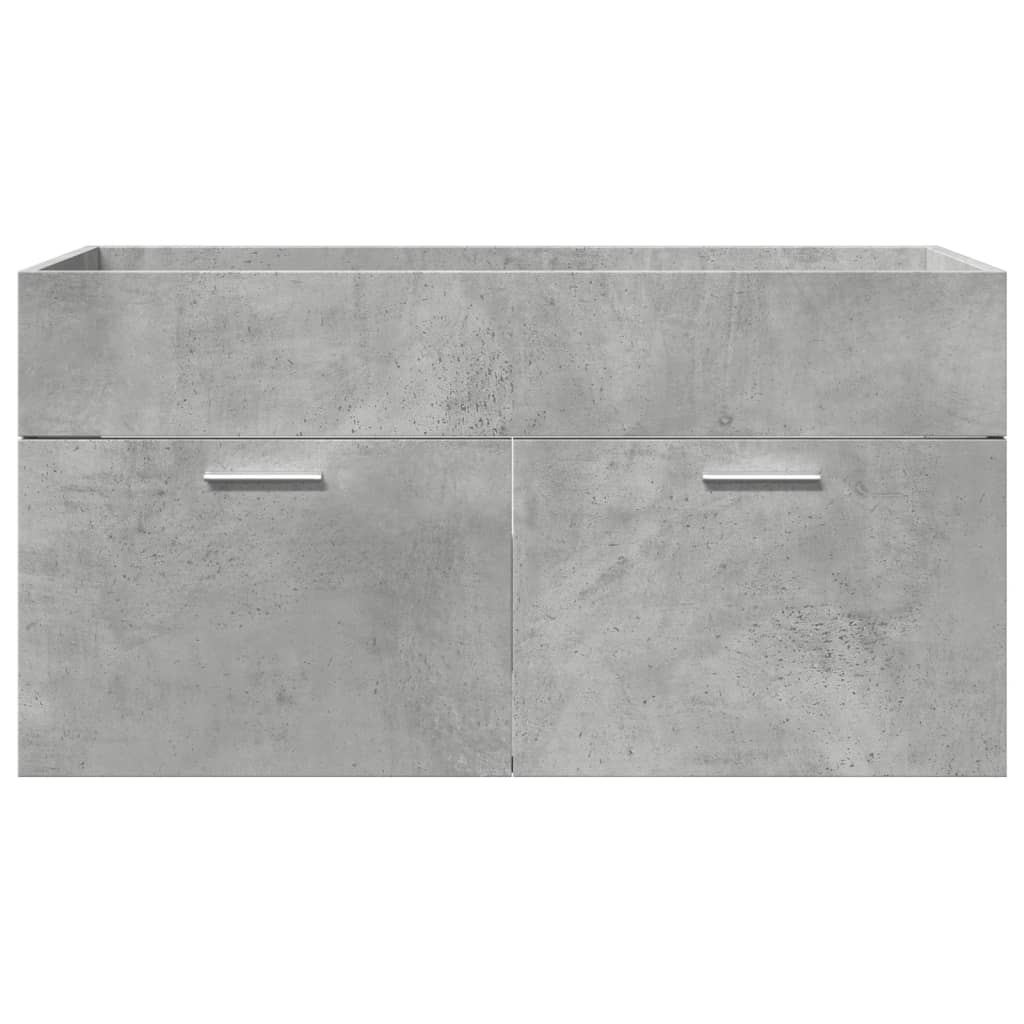 VXL8721158661296 g en hd 7 Set mobilier de baie, 4 piese, gri beton, lemn compozit Set mobilier de baie, 4 piese, gri beton, lemn compozit - imagine 9