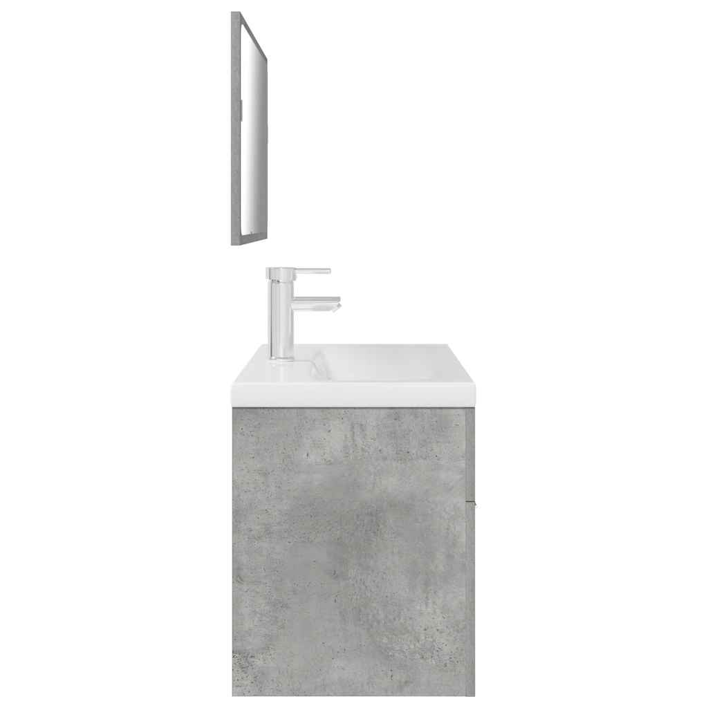 VXL8721158661425 g en hd 5 Set mobilier de baie, 3 piese, gri beton, lemn compozit Set mobilier de baie, 3 piese, gri beton, lemn compozit - imagine 7