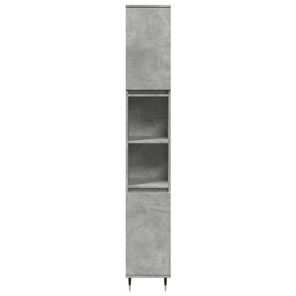 VXL8721158661883 g en hd 3 Set mobilier de baie, 3 piese, gri beton, lemn compozit Set mobilier de baie, 3 piese, gri beton, lemn compozit - imagine 5