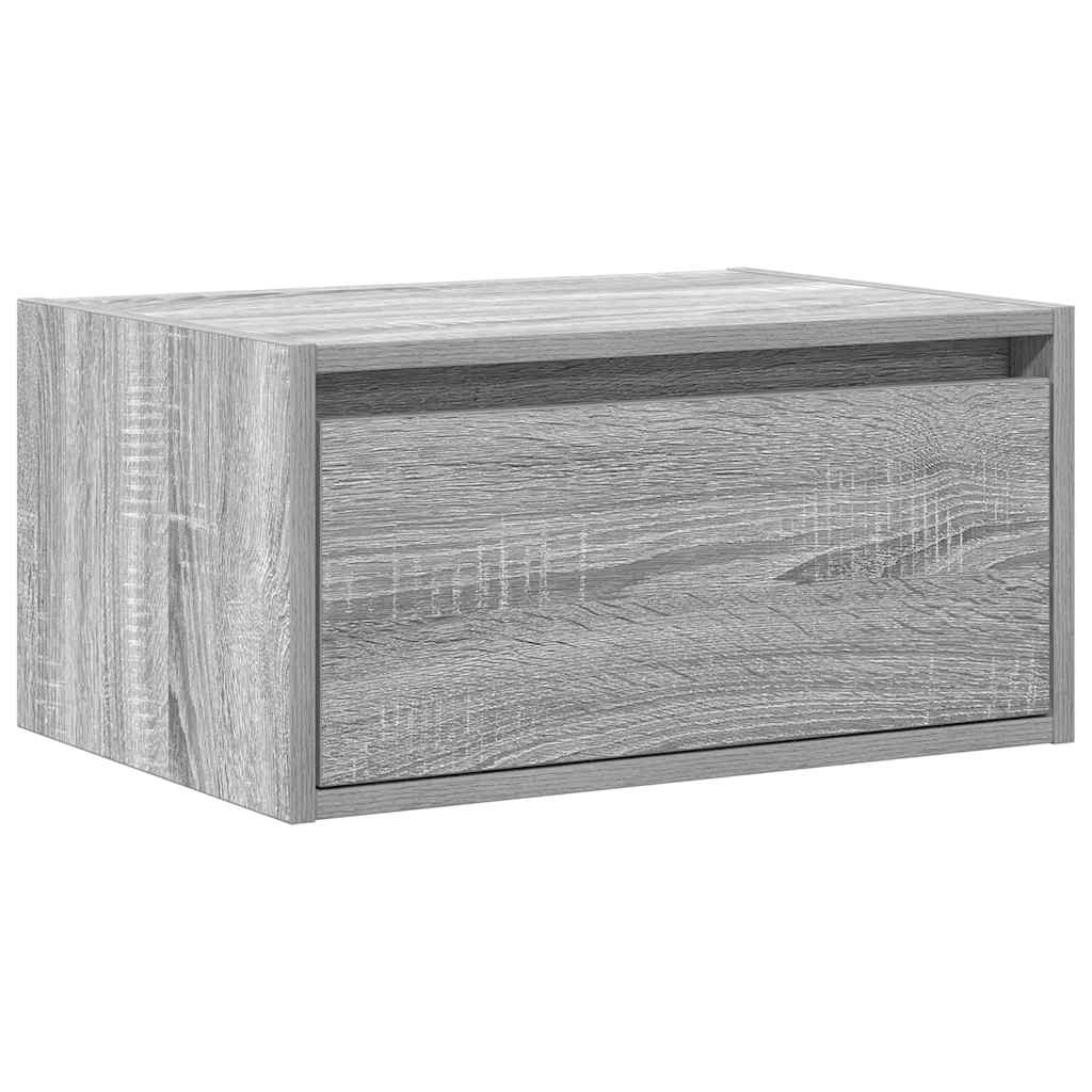 VXL8721158663344 g en hd 4 Noptieră montată pe perete cu lumini LED, sonoma gri Noptieră montată pe perete cu lumini LED, sonoma gri - imagine 6