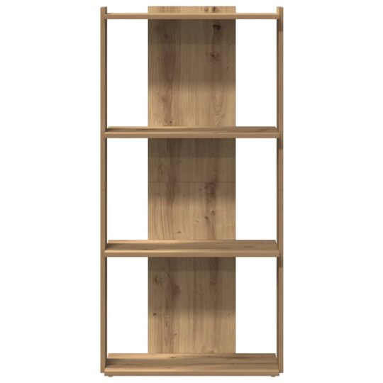 VXL8721158663863 g en hd 2 Bibliotecă 3 etaje stejar artizanal 60x30x120 cm lemn prelucrat VXL8721158663863 g en hd 2