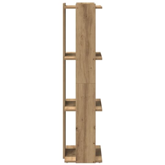 VXL8721158663863 g en hd 3 Bibliotecă 3 etaje stejar artizanal 60x30x120 cm lemn prelucrat VXL8721158663863 g en hd 3