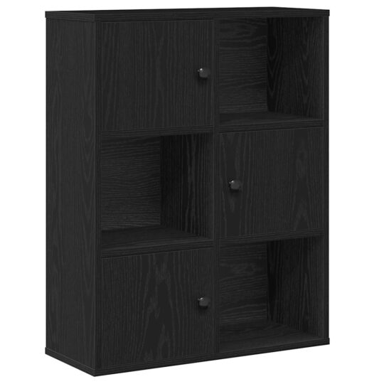 Alternative view of Bibliotecă Stejar negru 60x24x76,5 cm Lemn prelucrat