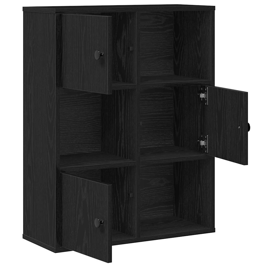VXL8721158664969 g en hd 2 Bibliotecă Stejar negru 60x24x76,5 cm Lemn prelucrat Bibliotecă Stejar negru 60x24x76,5 cm Lemn prelucrat - imagine 4