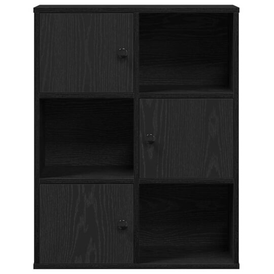 VXL8721158664969 g en hd 3 Bibliotecă Stejar negru 60x24x76,5 cm Lemn prelucrat VXL8721158664969 g en hd 3