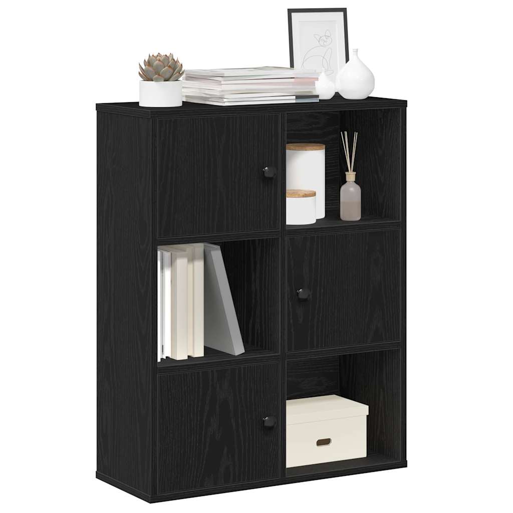 VXL8721158664969 m en hd 1 Bibliotecă Stejar negru 60x24x76,5 cm Lemn prelucrat Bibliotecă Stejar negru 60x24x76,5 cm Lemn prelucrat