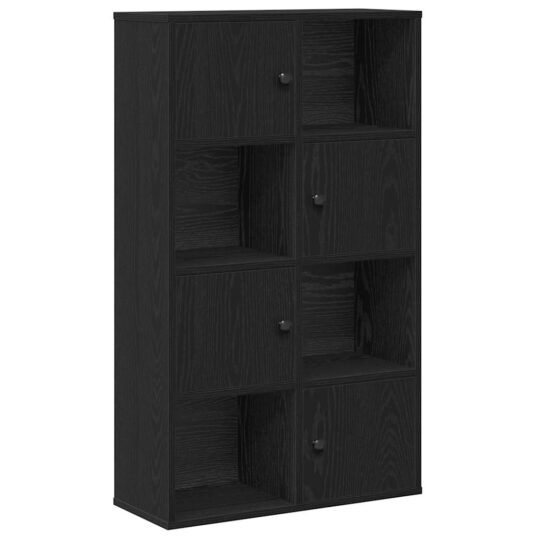 Alternative view of Bibliotecă Stejar negru 60x24x101,5 cm Lemn prelucrat