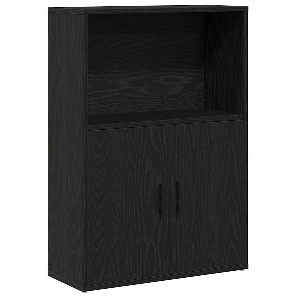 VXL8721158665232 a en hd 1 Bibliotecă Stejar negru 60x24x85 cm Lemn prelucrat Bibliotecă Stejar negru 60x24x85 cm Lemn prelucrat - imagine 2