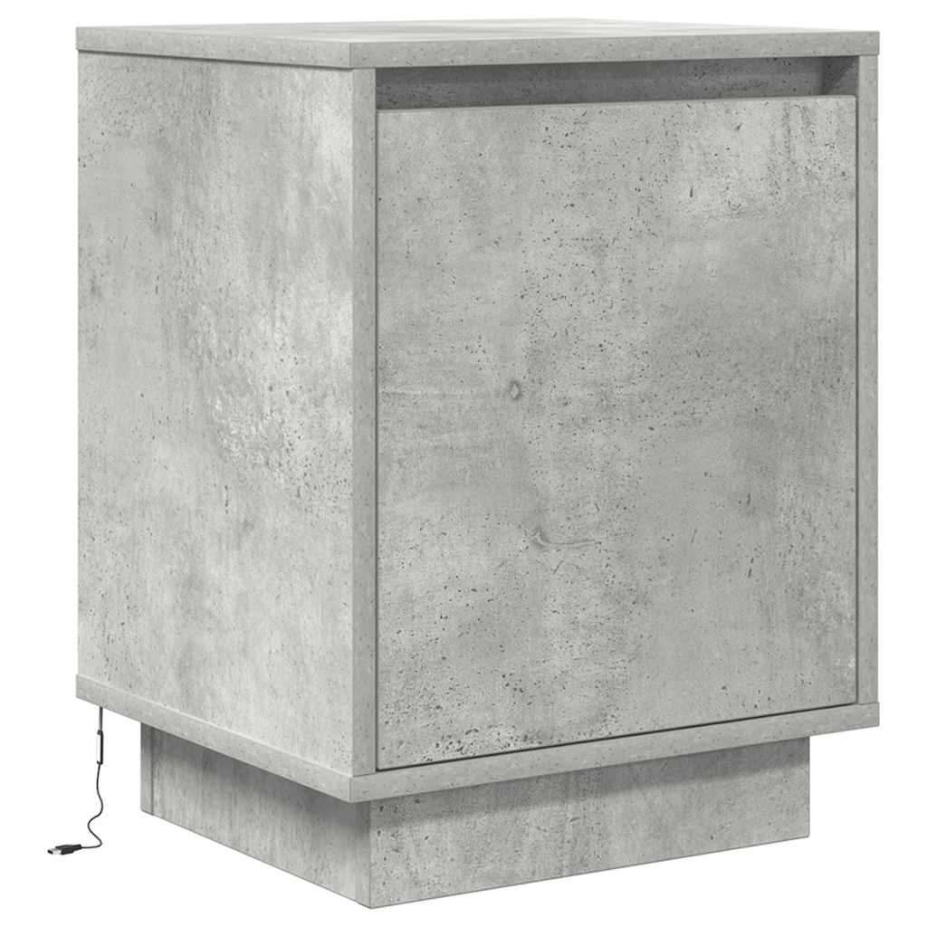 VXL8721158701916 g en hd 5 Noptiere cu lumini LED 2 buc Beton Gri 38x34x50 cm Noptiere cu lumini LED 2 buc Beton Gri 38x34x50 cm - imagine 7