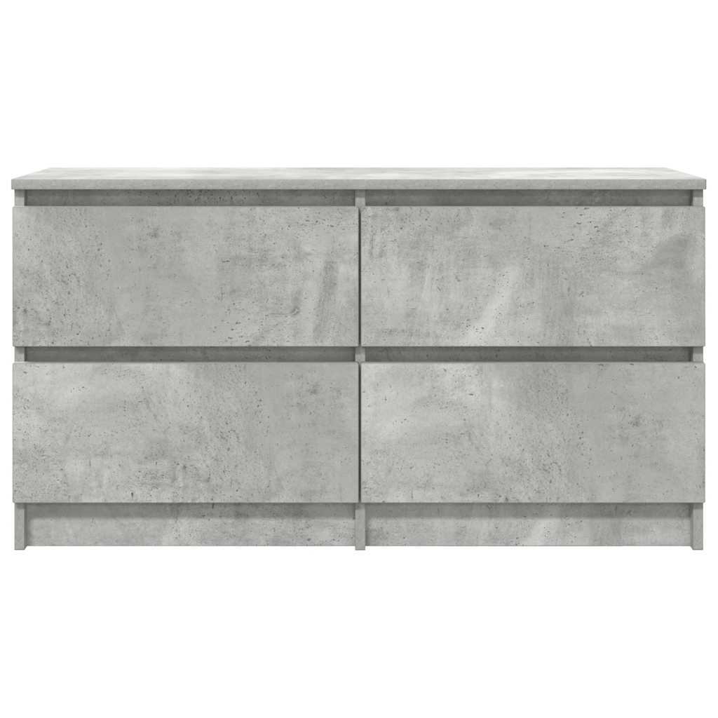 VXL8721158707185 g en hd 4 Comodă TV, gri beton, 100x35x54 cm, lemn prelucrat Comodă TV, gri beton, 100x35x54 cm, lemn prelucrat - imagine 6