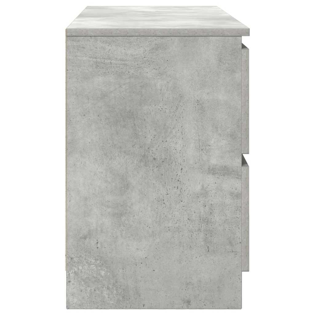 VXL8721158707185 g en hd 5 Comodă TV, gri beton, 100x35x54 cm, lemn prelucrat Comodă TV, gri beton, 100x35x54 cm, lemn prelucrat - imagine 7
