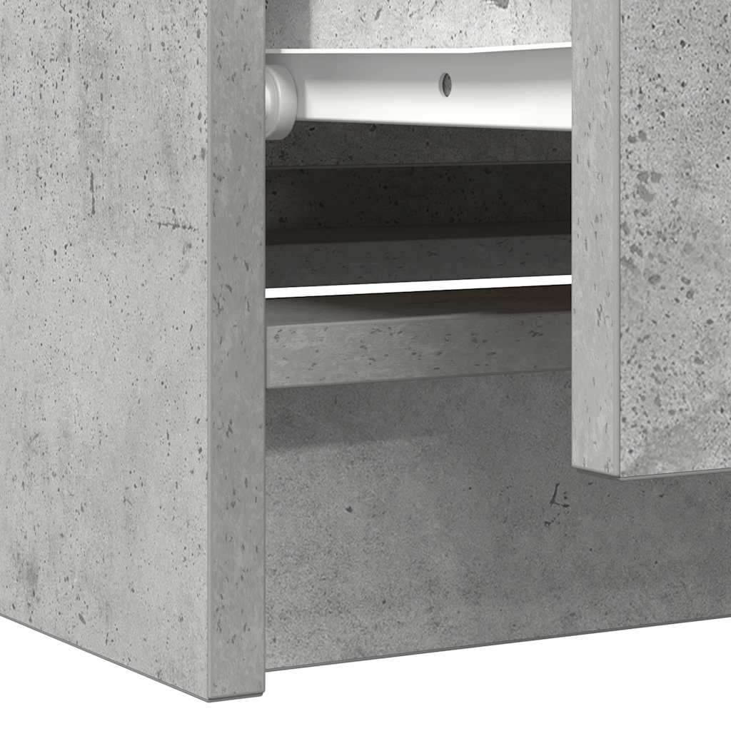 VXL8721158707185 g en hd 8 Comodă TV, gri beton, 100x35x54 cm, lemn prelucrat Comodă TV, gri beton, 100x35x54 cm, lemn prelucrat - imagine 10