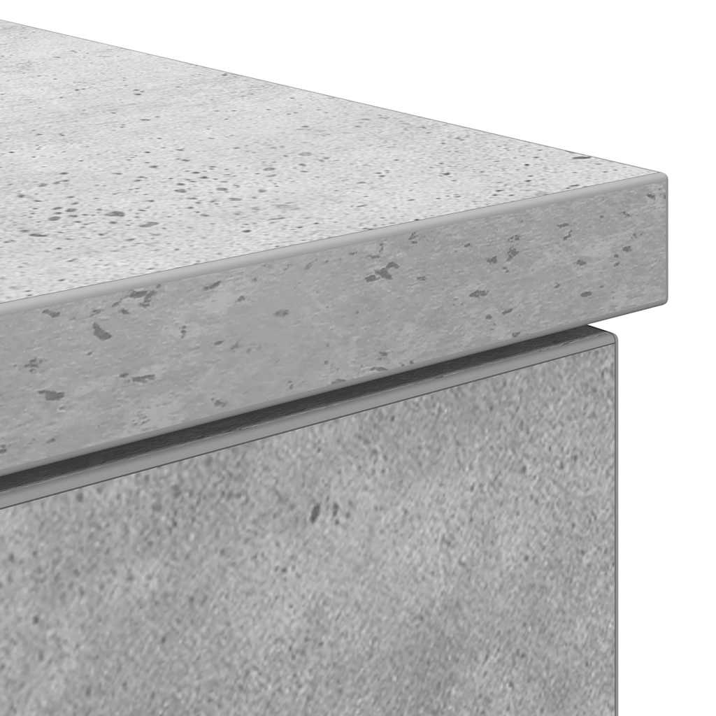 VXL8721158707451 g en hd 8 Birou Beton Gri 86x49x76 cm Lemn prelucrat Birou Beton Gri 86x49x76 cm Lemn prelucrat - imagine 10