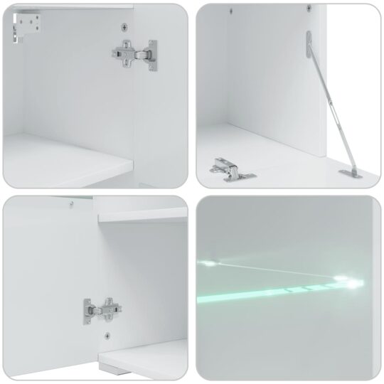 VXL8721158708687 g en hd 10 Unități TV de 5 piese cu iluminare LED lemn prelucrat alb mat VXL8721158708687 g en hd 10