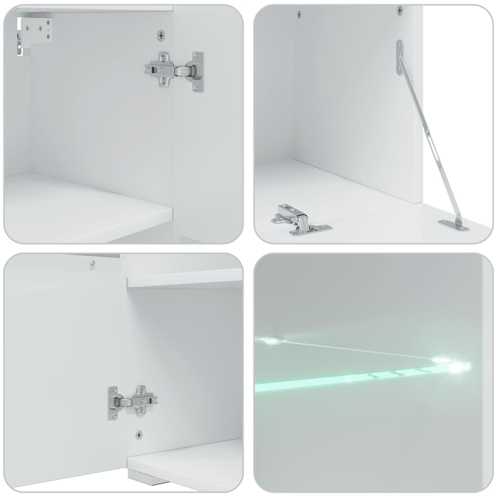 VXL8721158708687 g en hd 10 Unități TV de 5 piese cu iluminare LED lemn prelucrat alb mat Unități TV de 5 piese cu iluminare LED lemn prelucrat alb mat - imagine 12