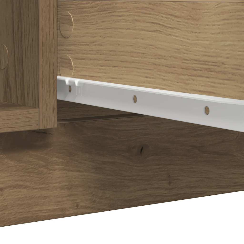 VXL8721158713117 g en hd 9 Bufetă cu sertare Stejar Artisan 100,5x35x98,5cm Lemn prelucrat Bufetă cu sertare Stejar Artisan 100,5x35x98,5cm Lemn prelucrat - imagine 11