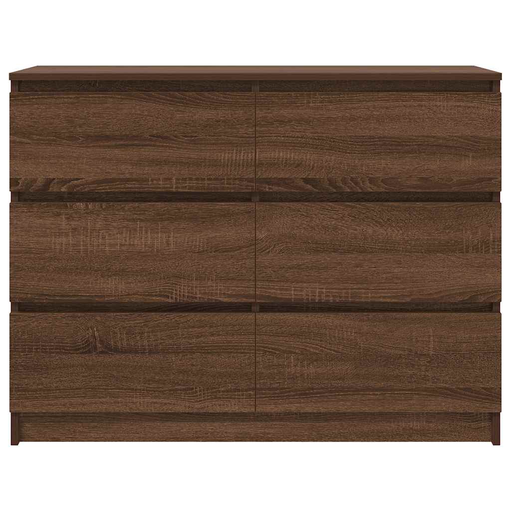 VXL8721158713544 g en hd 4 Servantă, stejar maro, 100x35x76 cm, lemn compozit Servantă, stejar maro, 100x35x76 cm, lemn compozit - imagine 6