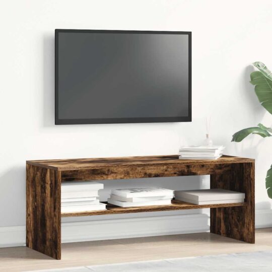 VXL8721158717740 g en hd 1 Comodă TV, stejar fumuriu, 100x40x40 cm, lemn compozit VXL8721158717740 g en hd 1