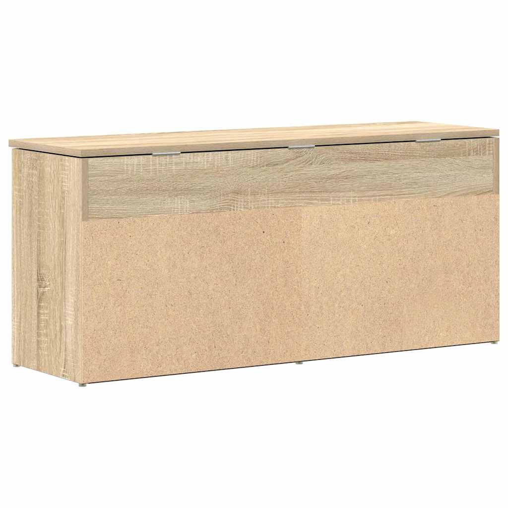 VXL8721158717887 g en hd 4 Bancă de pantofi Stejar Sonoma 102x30,5x45 cm Lemn prelucrat Bancă de pantofi Stejar Sonoma 102x30,5x45 cm Lemn prelucrat - imagine 6