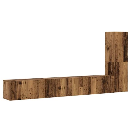 Alternative view of Dulapuri TV montate pe perete 3 buc Lemn vechi lemn prelucrat