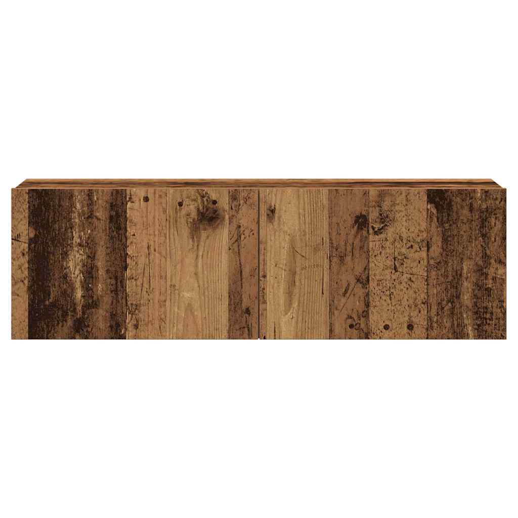 VXL8721158760296 g en hd 5 Set dulap TV 7 piese montat pe perete lemn vechi lemn prelucrat Set dulap TV 7 piese montat pe perete lemn vechi lemn prelucrat - imagine 7