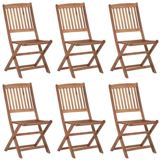 3065511 2 Scaune grădină pliabile cu perne, 6 buc., lemn masiv de acacia 3065511 2