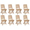 3075131 1 Scaune pliabile de exterior cu perne, 8 buc., lemn masiv acacia 3075131 1