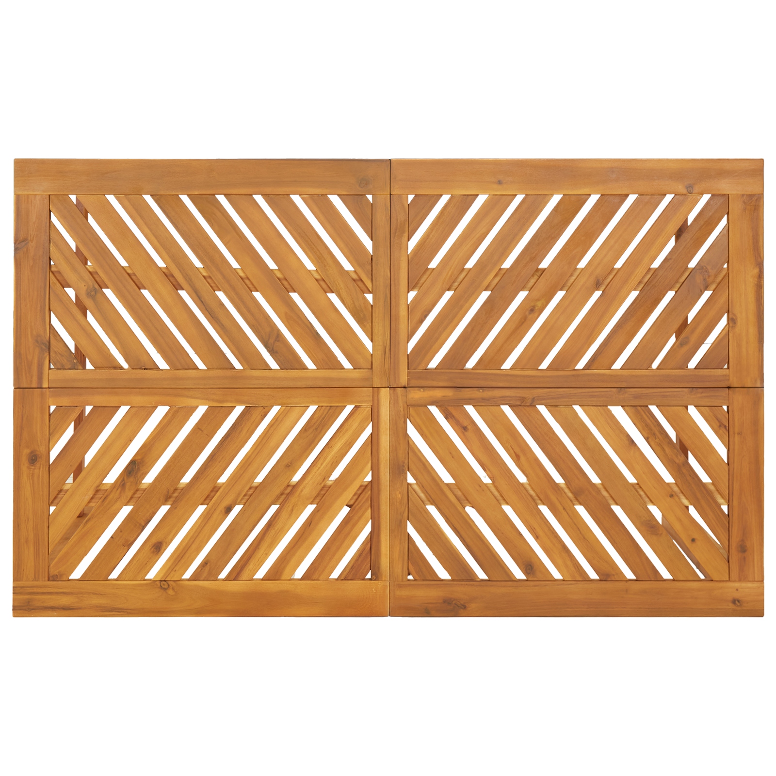 3154109 9 Set de masă pentru grădină 5 pcs Maro 150 x 90 x 74 cm Set de masă pentru grădină 5 pcs Maro 150 x 90 x 74 cm - imagine 9