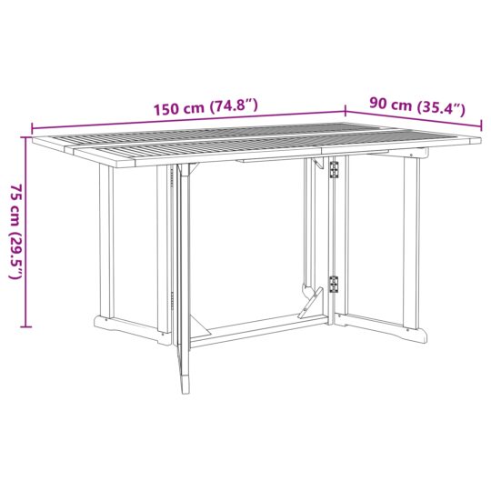 3155339 11 Set de masă pentru grădină 7 pcs Maro 150 x 90 x 75 cm 3155339 11