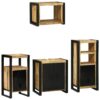 3305672 1 Set de mobilier pentru baie 4 pcs Maro Lemn de mango solid 3305672 1