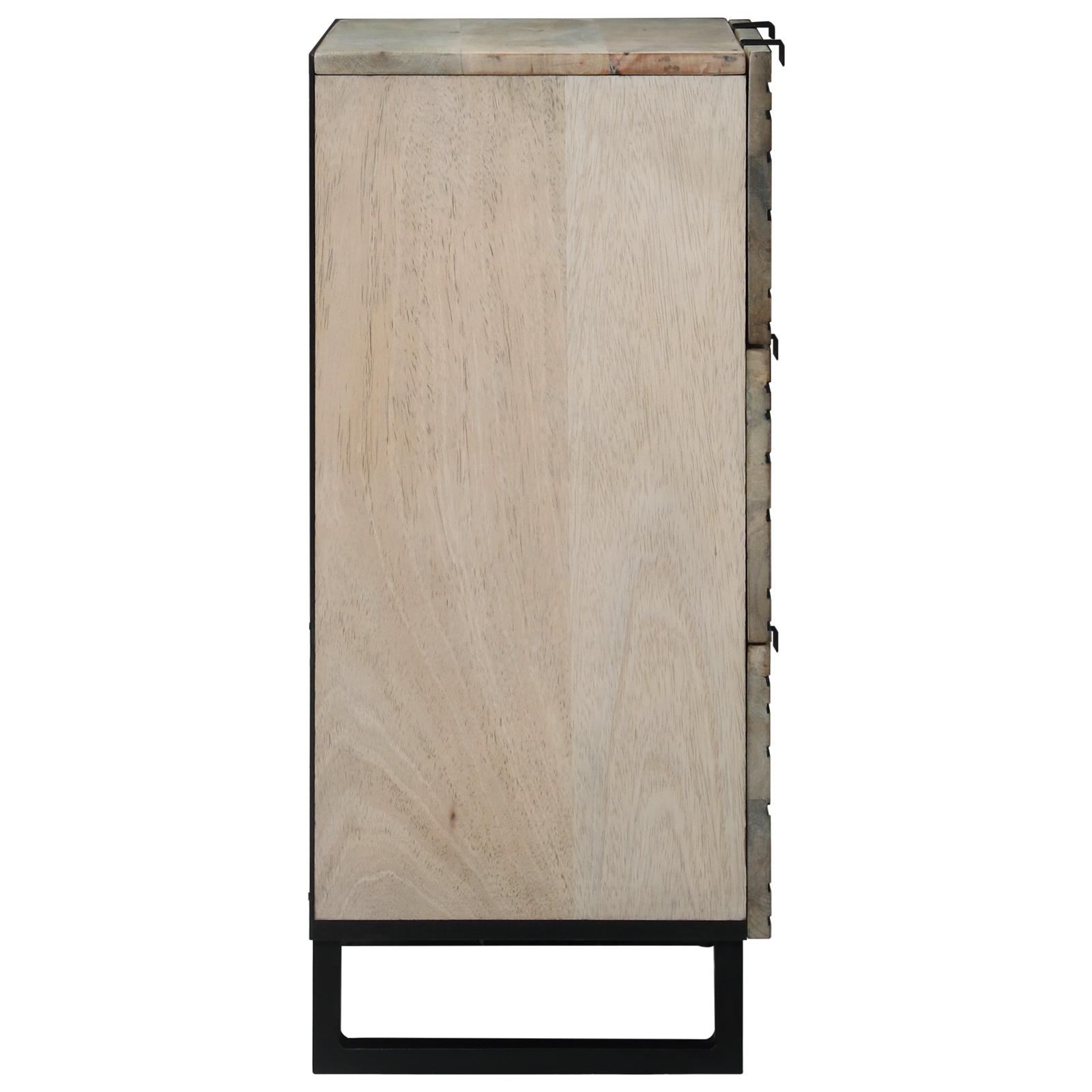 3310046 5 Bufeturi 2 pcs Alb 60 x 33.5 x 75 cm Lemn masiv de mango Bufeturi 2 pcs Alb 60 x 33.5 x 75 cm Lemn masiv de mango - imagine 5