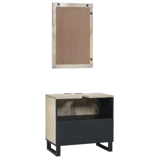 3310048 6 Set de mobilier pentru baie cu raft 2 pcs Alb 62 x 33 x 58 cm 3310048 6