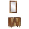 3310147 1 Set de mobilier pentru baie cu ușă 2 pcs Maro 62 x 33 x 58 cm 3310147 1