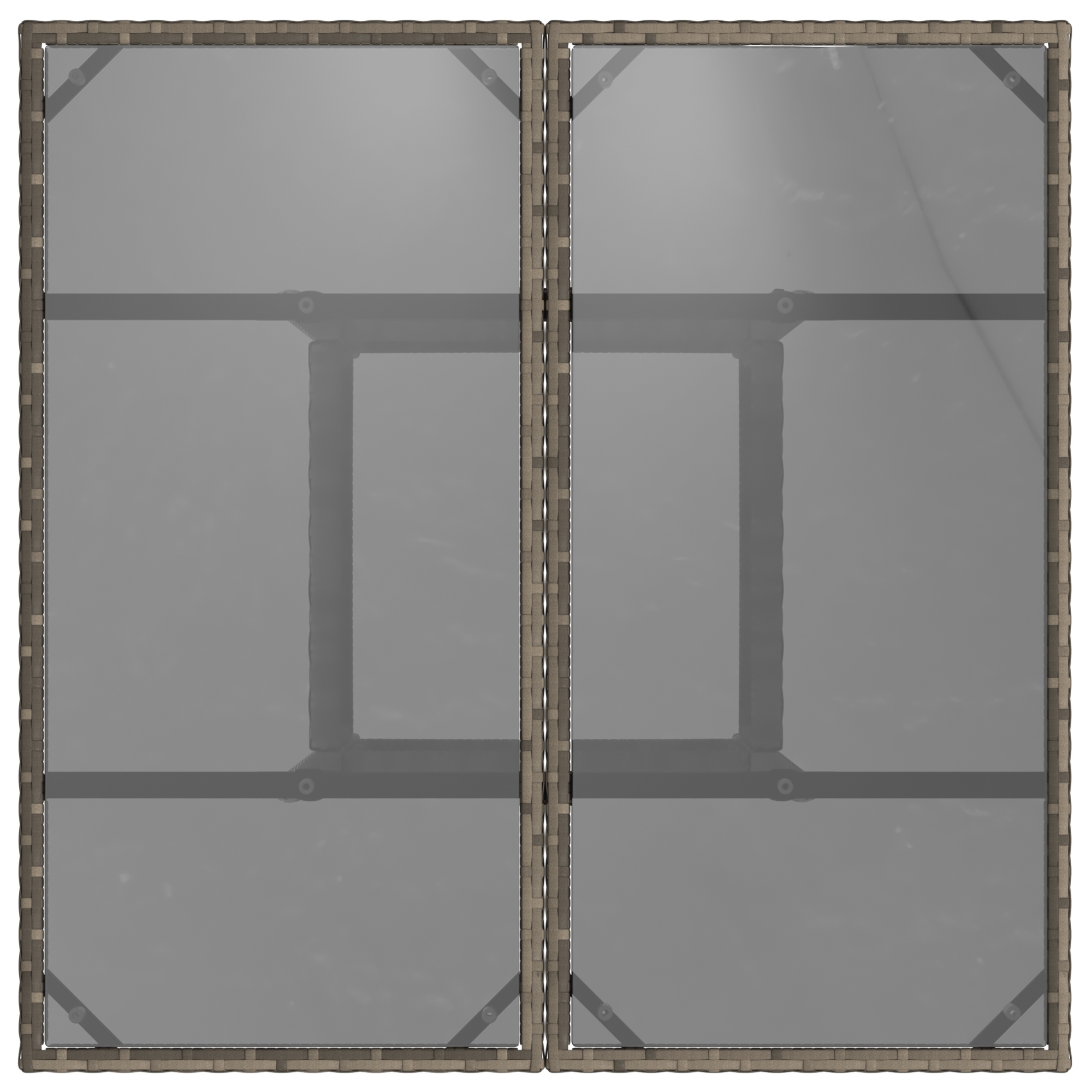 3334927 8 Set de masă pentru grădină 3 pcs Gri Rattan poli Set de masă pentru grădină 3 pcs Gri Rattan poli - imagine 8